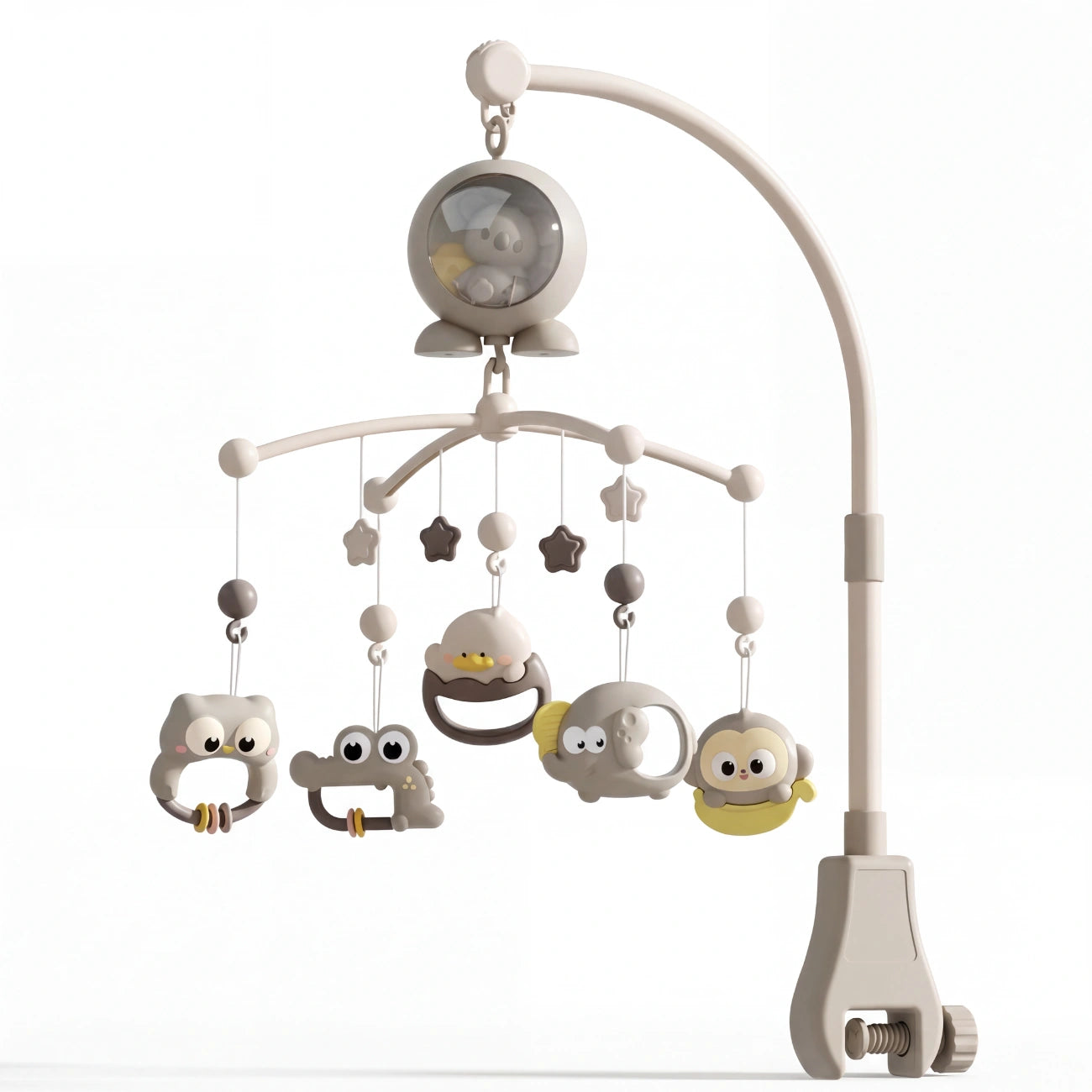 Amari - Baby Mobile with Music Box, Projector and Rotating Play Figures