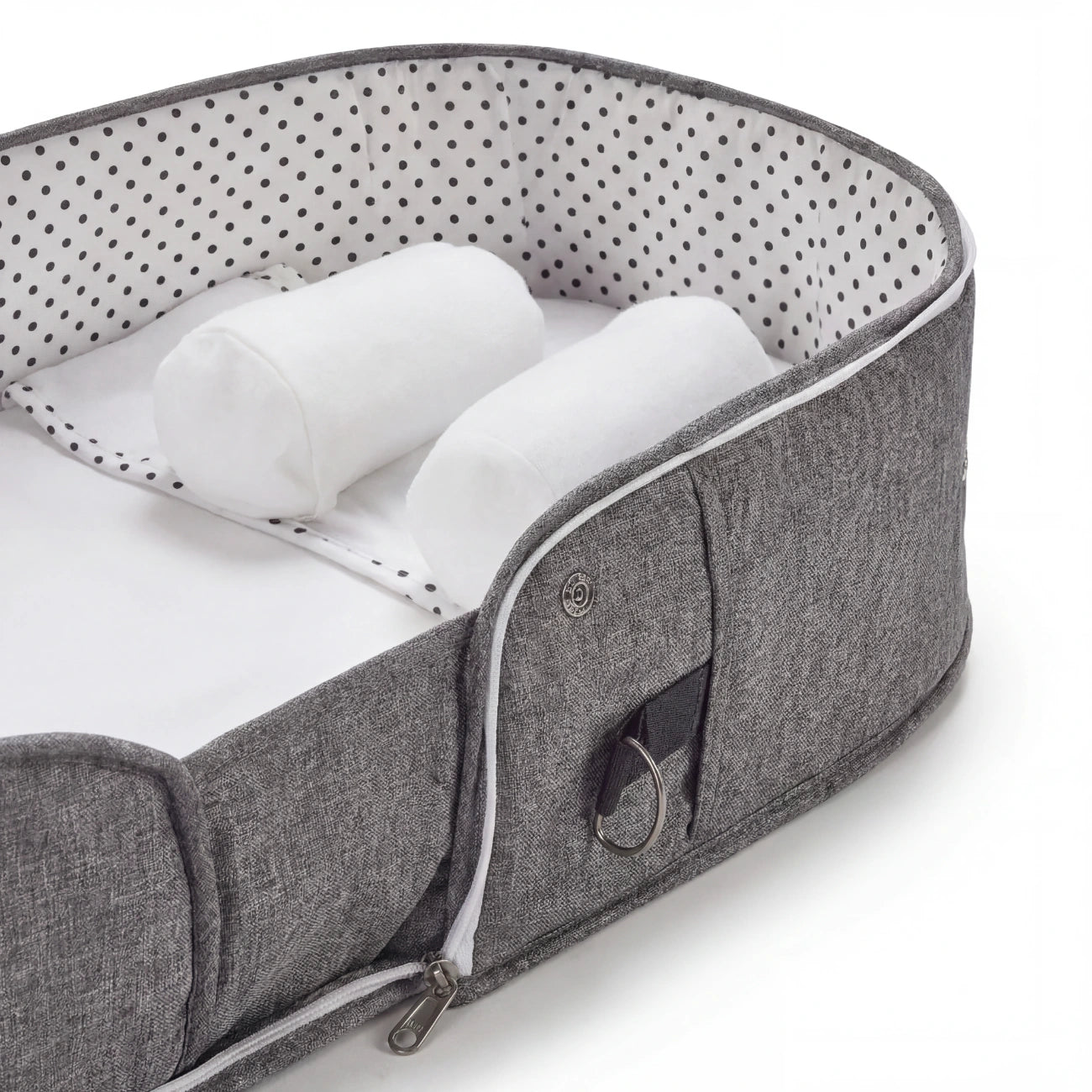 Baby Nest Travel Cot – Foldable with Sun Canopy 0-12 Months
