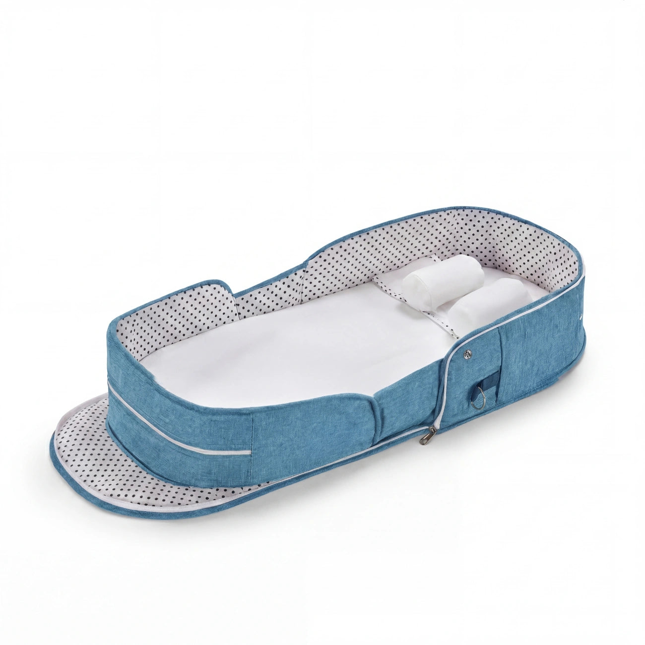 Baby Nest Travel Cot – Foldable with Sun Canopy 0-12 Months